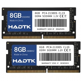 HADTK 8GB 16GB DDR4 2666 MHz SODIMM PC4-21300 (PC4-2666V) CL19 Non-ECC Laptop RAM Memory Module